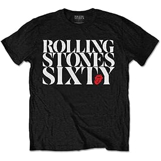 The Rolling Stones Sixty Chic Officiel T-Shirt Hommes Unisexe - Les Beatles, Paul McCartney, John Lennon, RIngo Starr, George Harrison