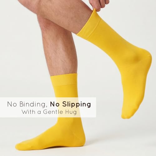 Image of Mysocks Unisex Extra Fine Combed Cotton Crew Socks |5 Pairs Set | Seamless Toe | Make Your Steps Enjoyable