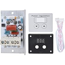 10000W SCR Digital Voltage Regulator AC 220V 80A Speed Control Dimmer Thermostat with Billow Voltage Circuit Adjustment