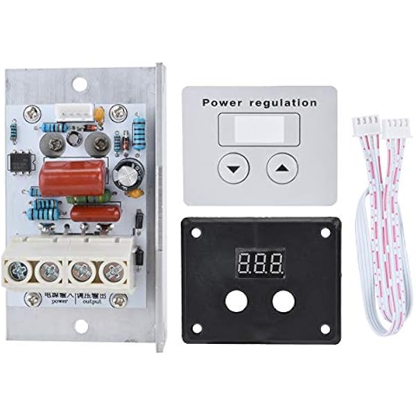 10000W AC 220V 80A Regulator Napięcia, Cyfrowy Regulator Napięcia SCR Regulacja Prędkości Ściemniacz Termostat