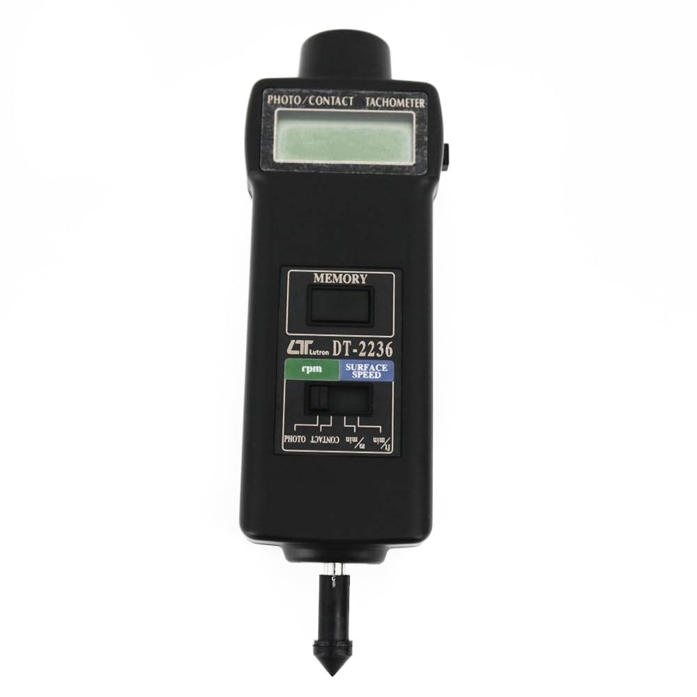 DT-2236 Digital Tachometer Rotative Velocity Tester 5 to 99,999 RPM Photo/Contact Tachometer