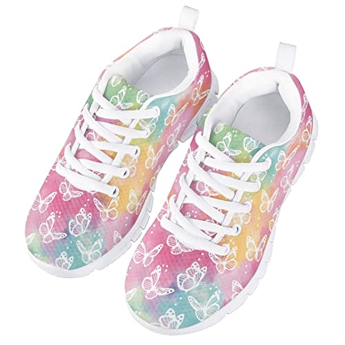 Girls Sneaker Kids Running Tennis Shoes Boys Lightweight Breathable Lace up Dance Sneakers4