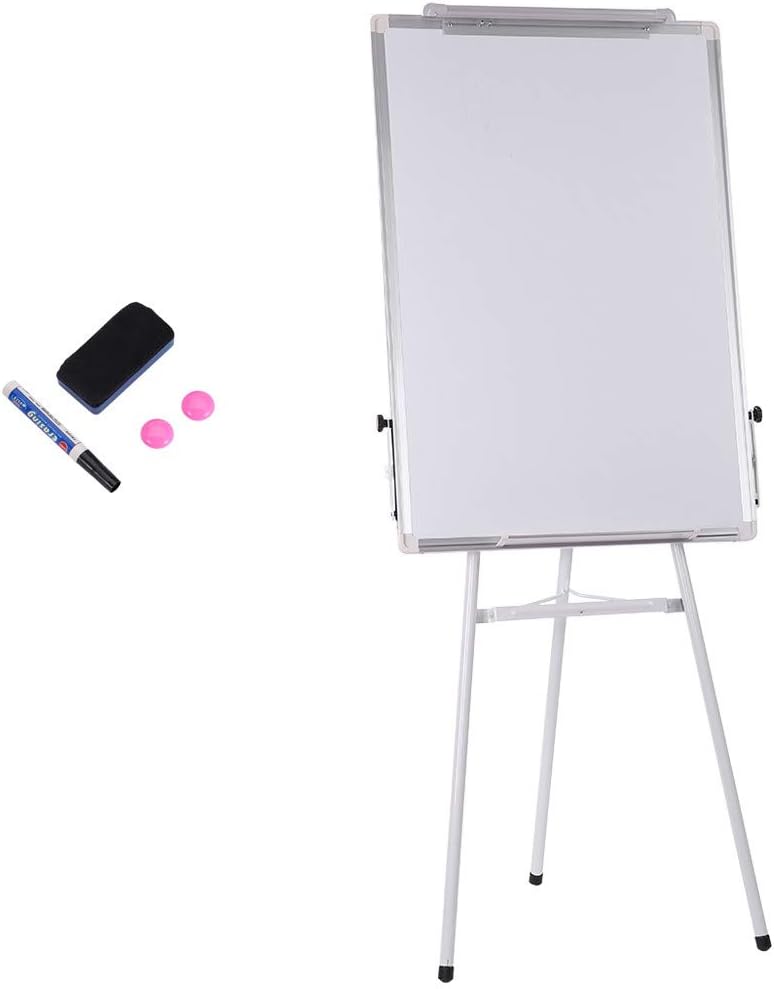 Portable Magnetic Easel Board, Ljnuanrg Whiteboard Dry Erase Easel Board Tripod Whiteboard Flipchart Easel Stand White Board for Office or Teaching at Home & Classroom (24x36inch)