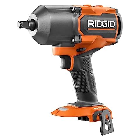 RIDGID 18V Brushless Cordless 4-Mode 1/2 in. High-Torque Impact Wrench (Tool Only), Orange Cover