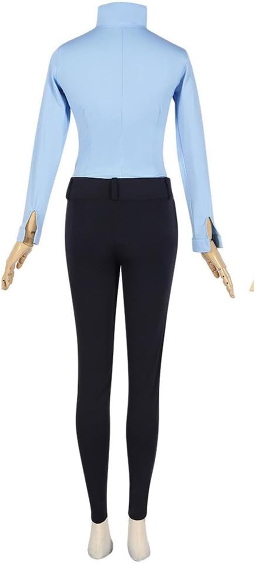 COSLANDERS Women's Judy Hopps Costume with Accessories, Police Uniform Halloween Jumpsuit, Judy Hopps Jumpsuit