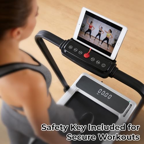 KMFurnila Walking Pad Treadmills for Home with Handle Bar Portable Small by KMFurnila - Used condition - Image 5