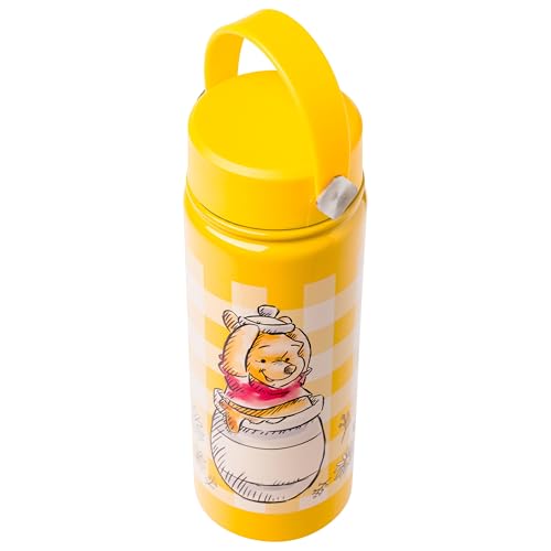 Image of Silver Buffalo Disney Winnie the Pooh, Stainless Steel Water Bottle, 20oz