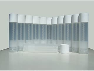 50 Lip Balm Empty Container Tubes 3/16 Oz (5.5ml), Natural (Translucent) Color - coolthings.us
