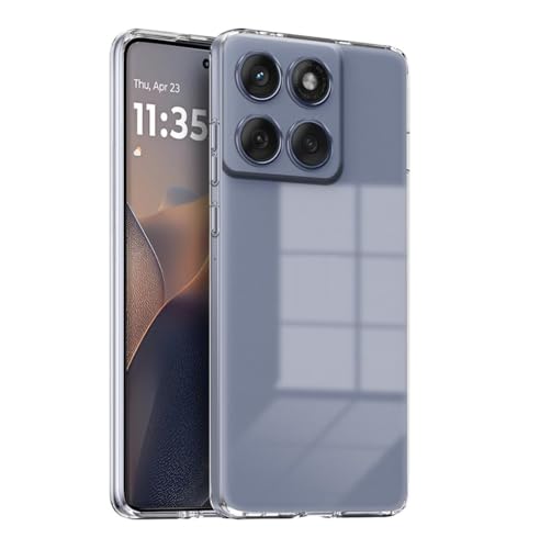 Image of COVERBLACK Flexible Rubber Case Back Cover for Compatible Model with Motorola Moto Edge 60 Stylus - Transparent