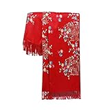 Material:100% Acrílico,Súper suave con diseño de color sólido,Capas dobles pero cada lado es de un color diferente,El bordado de invierno muestra una excelente artesanía,Respirable,Tejido ligero,Con tacto suave y cómodo y apariencia excepcional.