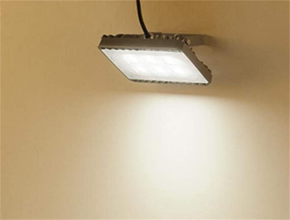 Close-up of a Single Solar Floodlight Illuminating a Wall