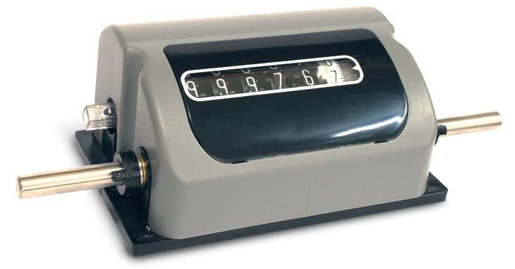Trumeter 3602-117TC Mechanical Totalizing Counter, Feet/Inches, 2:3