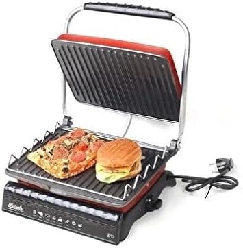 dökümix Ultra Plus Organik Demir Döküm Izgara& Tost Makinası Kirmizi Izgara Aparatlı,Fırçalı,Yağdanlık