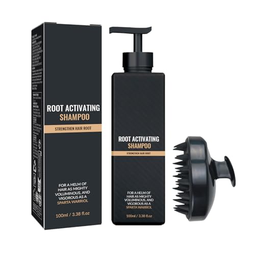 KOAHDE Root Activator Shampoo,Shampoo Anticaduta Uomo Donna,Shampoo Capelli Grassi,100ML,1PC,Shampoo Contro la Caduta Dei Capelli Riparazione Forte,Umidità e Cura