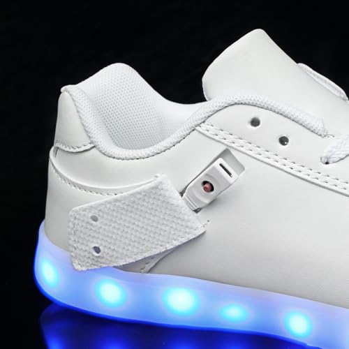 Image of JEVRITE Unisex LED Light Up High Top Sneakers - USB Charging for Women & Men - Couples Shoes