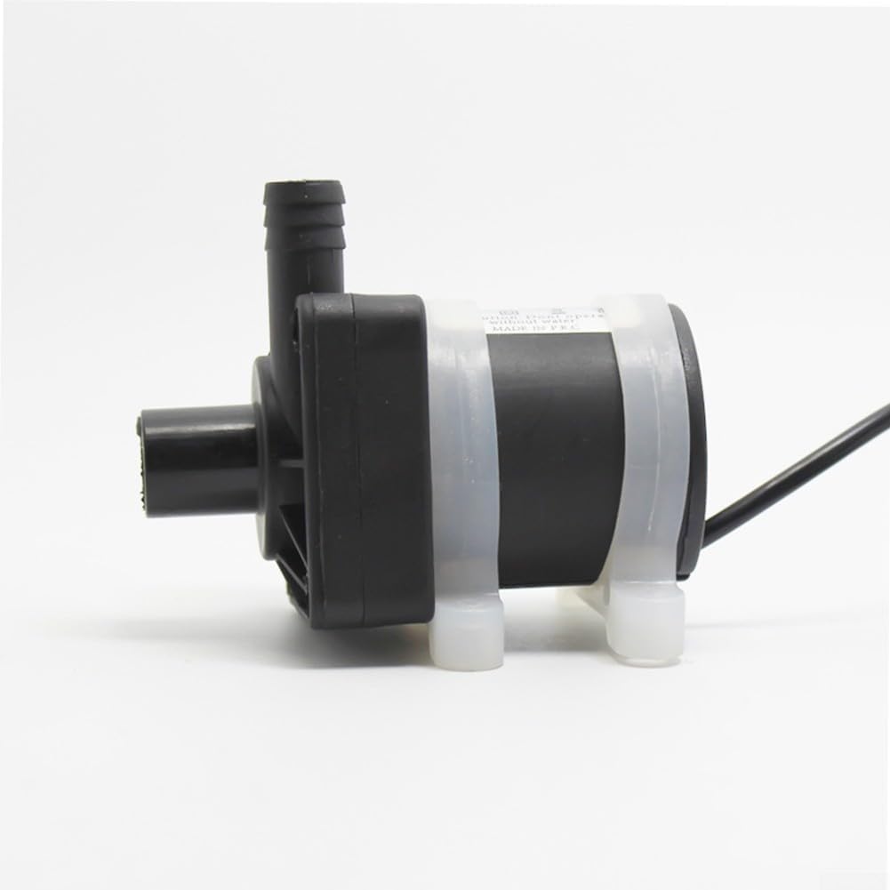 Brushless Submersible Water 24V DC 600L/H Circulating with 5m Head, Quiet Running Plastic Shaft Continuous Duty Water Circulator for