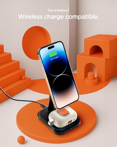 Coque AirPods Pro 3 Spigen antichoc évite rayures et chutes Orange - 5