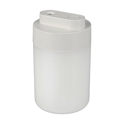 NEE Small Humidifier, Portable Humidifier Two Levels Humidity Adjustment USB Powered Night Light for Car for Travel Grey