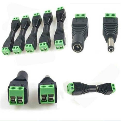 DIY Crafts Design # No 1, Pack Of 20 Pcs, 10 Pair 20 Pcs/Male and Female Dc Power Jack Adapter Connector Plug Branded DIY Crafts for CC TV Other Dev (Design # No 1, Pack Of 20 Pcs)