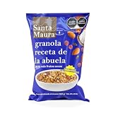 Santa Maura Granola Receta de la Abuela con 30% Más Frutos Secos 840g, Avena Horneada Artesanalmente con Miel, Canela,...