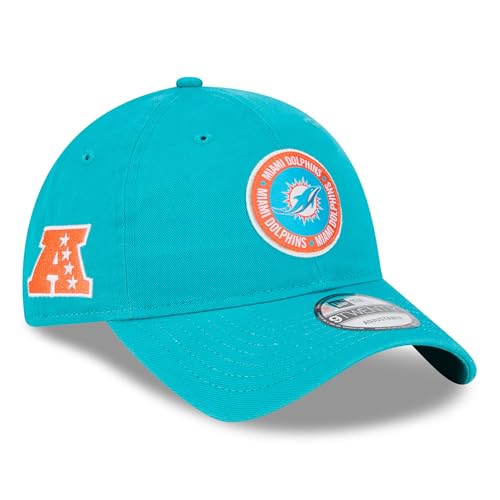 New Era Men's Aqua Miami Dolphins 2024 Sideline 9TWENTY Adjustable Hat