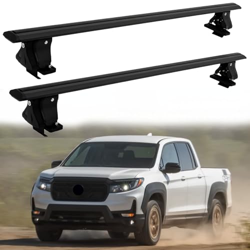 Bare-roof lockable cross bars for Honda Ridgeline without roof rails