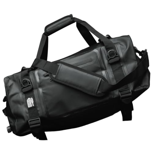 Waterproof Dry Bag Duffle for Outdoor Adventures - 56L Duffle for Camping, Travel, Sports, Gym - Large Storage, Durable, Convertible Traveling Duffel Dry Bag with Backpack Straps by GBY