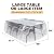 Storage Standard Patio Table and Chair Cover for Outdoor Furniture - Rectangular Outdoor Patio Furniture Covers Waterproof, Reusable Heavy-Duty Plastic Table Cover Protector, 111" x 74" x 28"