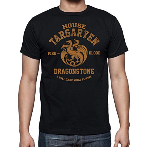 the Fan Tee Camiseta de Hombre Juego de Tronos Tyrion Snow Dragon Daenerys Stark 061 L