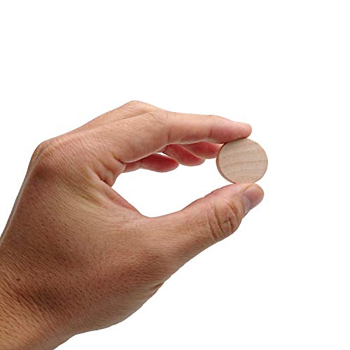 1 Inch Natural Wood Slices Unfinished Round Wood Coins For Diy Arts & Crafts Projects, 60 Per Pack. #TOP5