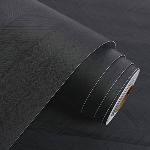 Westick Black Wood Wallpaper Peel And Stick Countertops For Kitchen Peel And Stick Paper Sticky Wallpaper Stick And Peel Vinyl Countertop Contact Paper Removable Cabinets Contact Paper 15.75" X 78" #TOP4