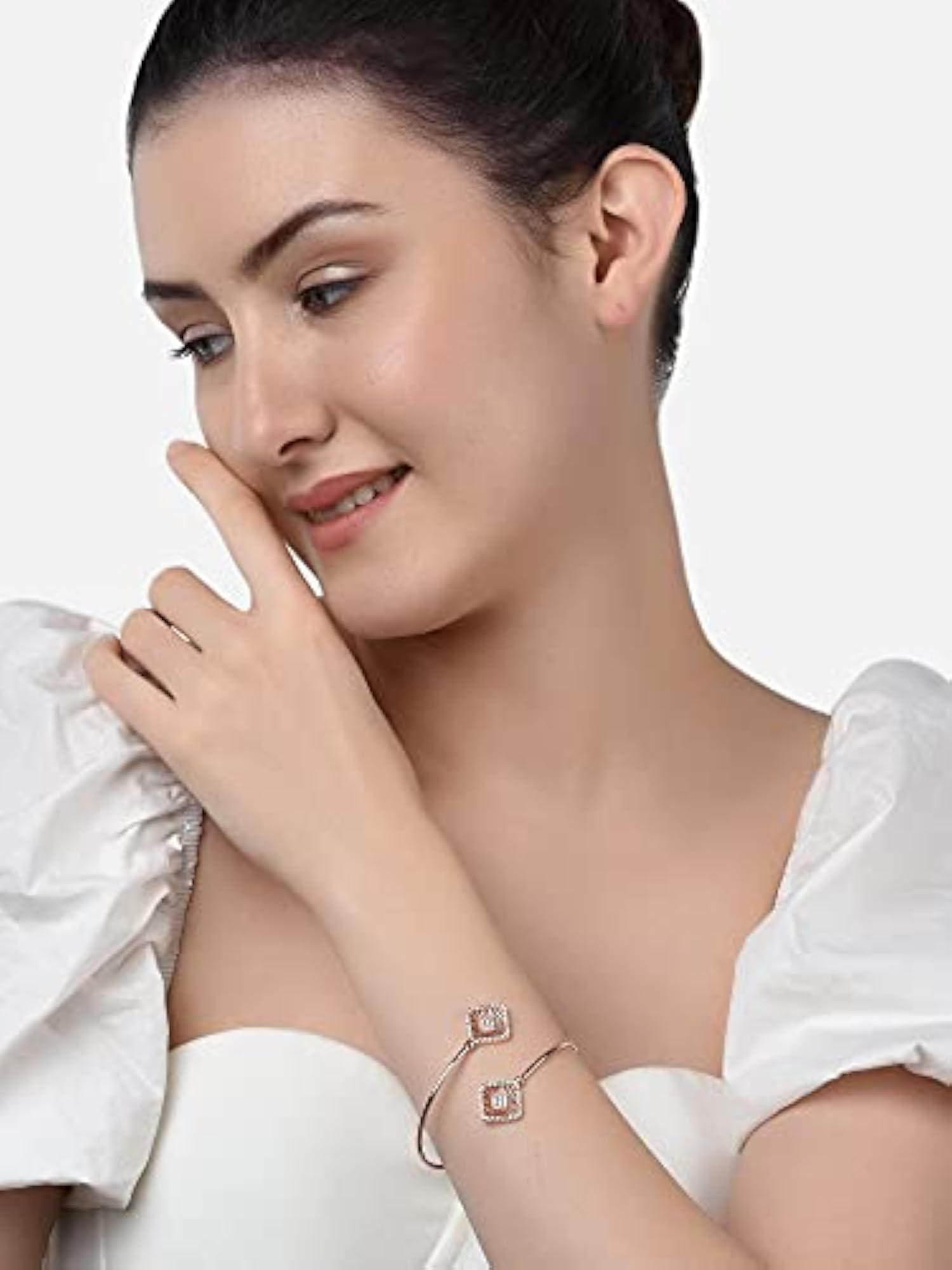 CZ Brass Kada Bracelet Women