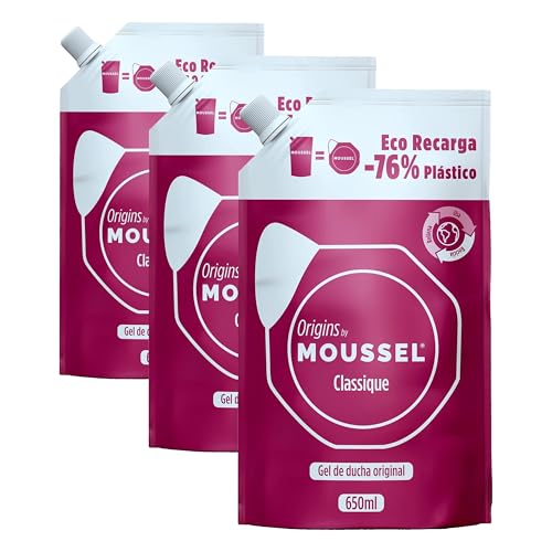 Moussel Gel de ducha Classique Ecopack 650 ml (Paquete de 3)