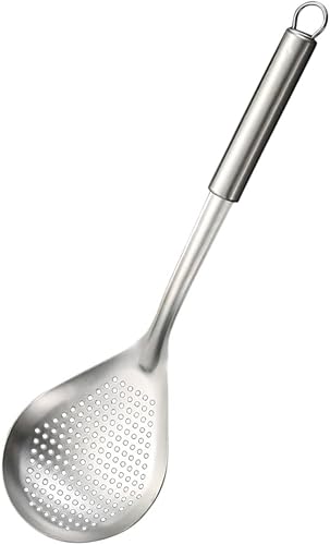 Colador de fideos ergonómico para freír para uso doméstico, accesorio esencial de cocina para cocinar y preparar alimentos, herramienta colador de