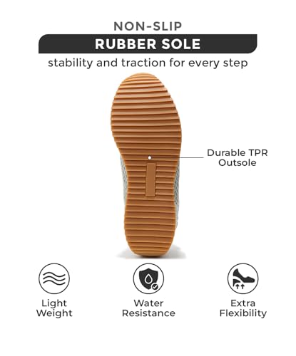 Project Cloud Sneakers for Women – Lightweight Lace-Up Shoes for Women with Memory Foam Insoles – Trendy Womens Shoes – Non-Slip, Comfortable Womens Sneakers (Madison, SAGE,9)4