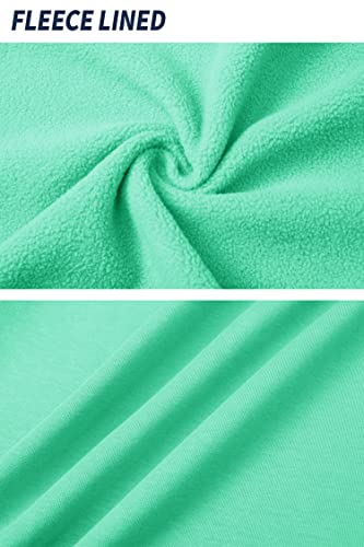 Tacvasen Women's Cropped Hoodies Lightweight Zipper Jackets Long Sleeve Casual Tops, Mint Green, Xl #TOP6
