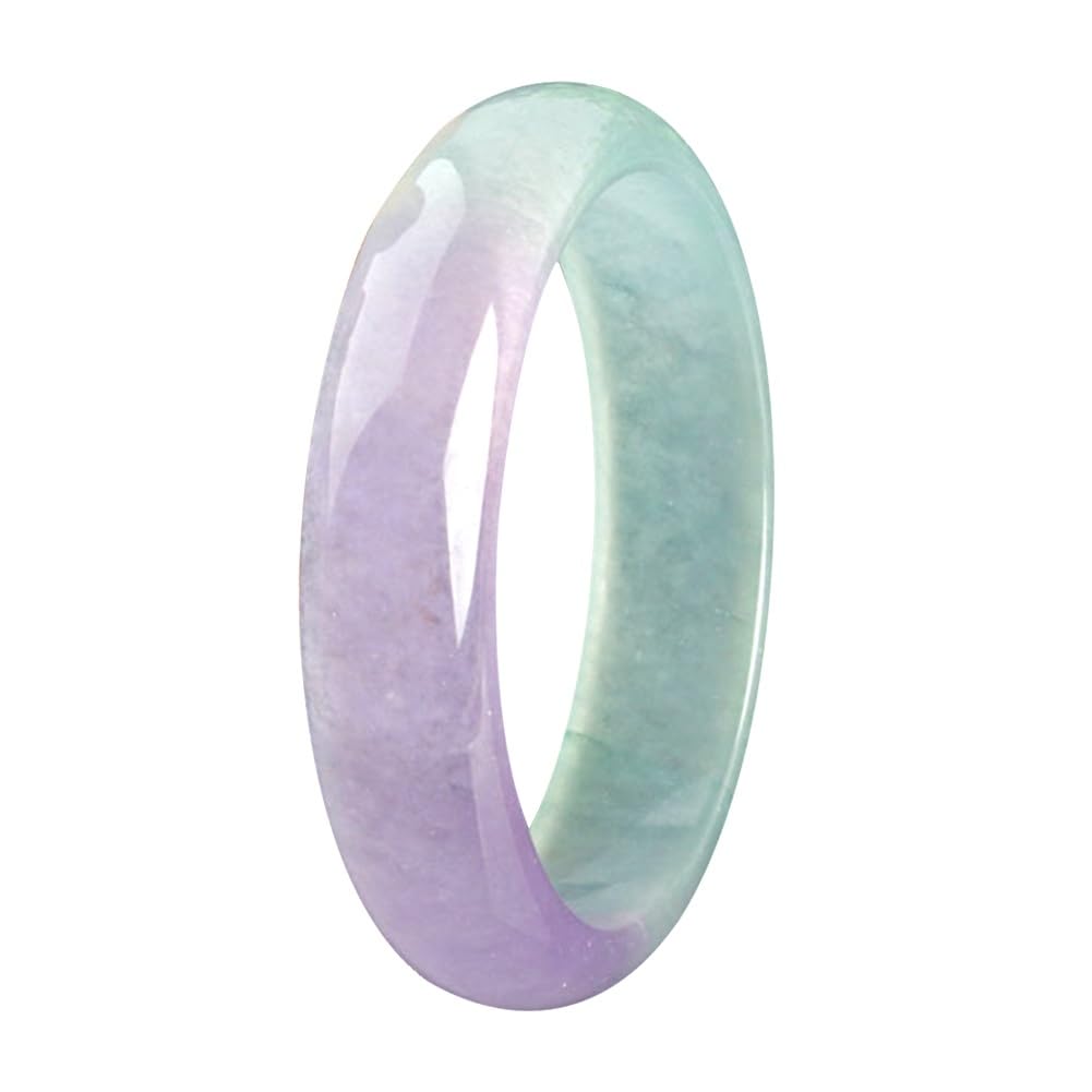 Purple Blue Jade Bangle Bracelet for Women, Natural Chinese Style Jewelry Gift for Wife