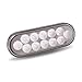 Dual Function Oval Red Stop, Turn & Tail and White Back-up LED Light