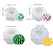 Woohome 9 PCS Succulent Silicone Mould, Cactus Flower Resin Casting Moulds Epoxy Resin Plants Mould for Making Cake, Chocolate, Handmade Candle, Fondant, Epoxy Resin, Polymer Clay