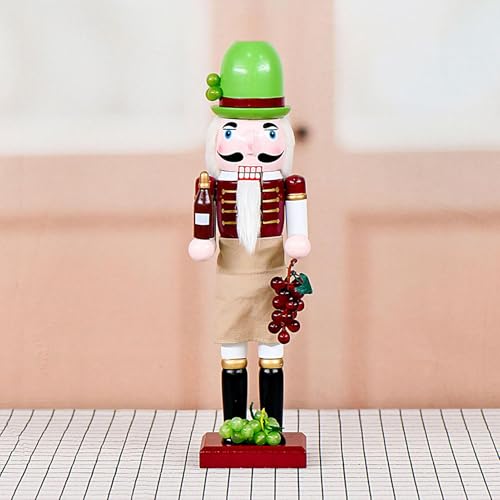 Casse-Noisette de Noël en bois figurine cadeau de cheminée - 7