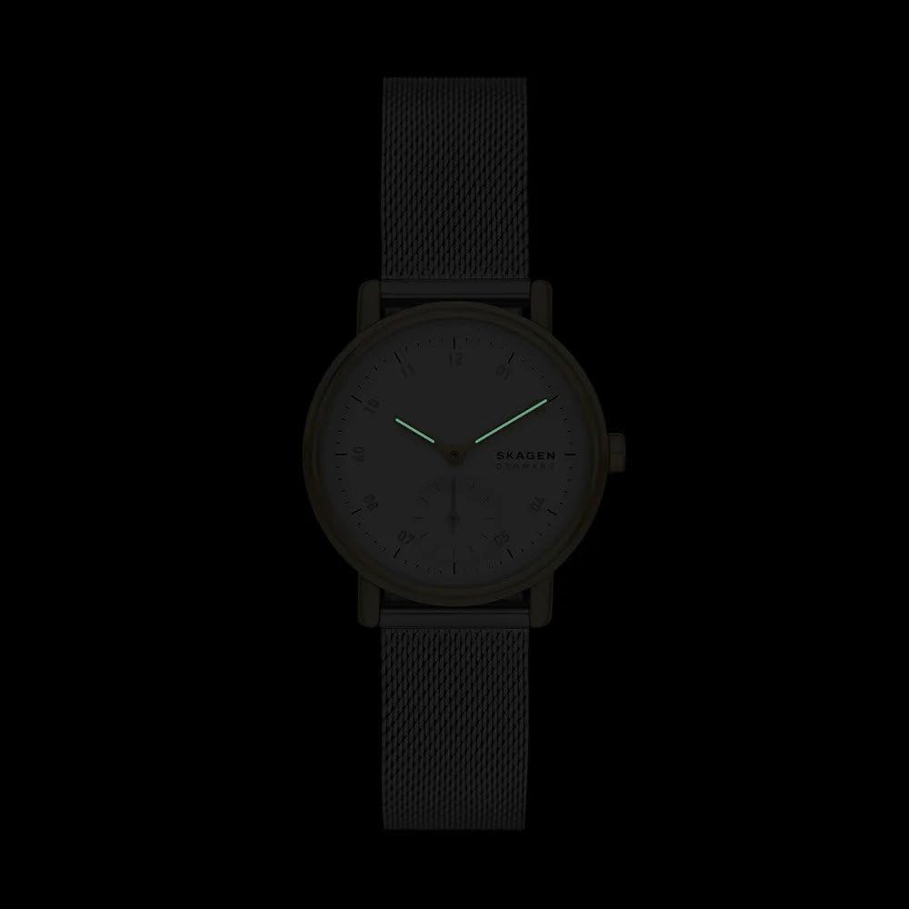 Skagen Orologio da donna Kuppel Lille, Sub-Second a due lancette, in acciaio inox Orologio con cassa da 32 mm e cinturino in pelle o acciaio Skagen Orologio da donna Kuppel Lille, Sub-Second a due lancette, in acciaio inox Orologio con cassa da 32 mm e cinturino in pelle o acciaio