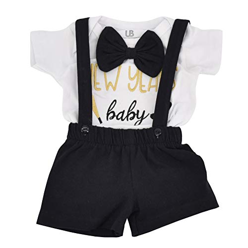 Image of Baby Boys Girls 2pc Outfit Set Short Sleeve Bodysuit with Shorts