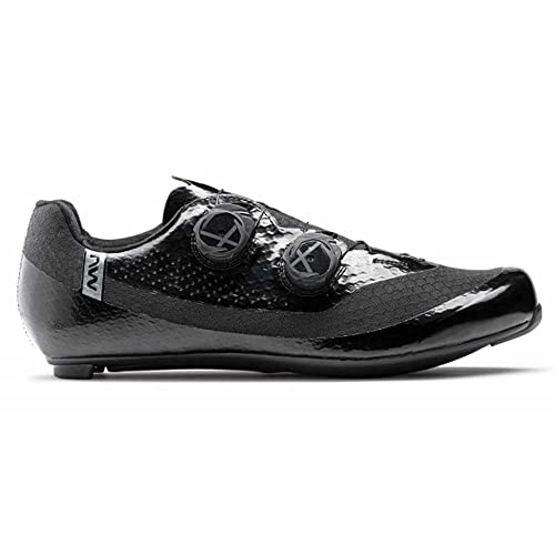 Northwave Mistral Plus Rennradschuhe, Fahrradschuhe, Radschuhe, Schwarz 46
