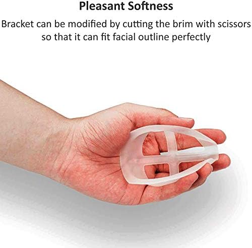 3D Bracket for Comfortable Breathing, Breathing Cup Face Bracket Soft Support Frame|Frame Protector, Create More Breathing Space|Washable|Reusable|Translucent,3Pcs