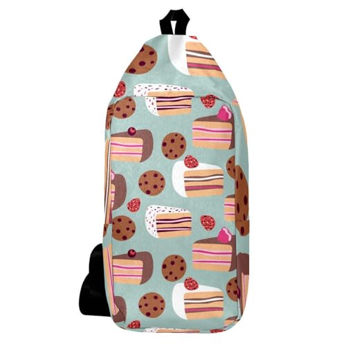 Mochila de hombro de postre multicolor: estilo y comodidad diaria para hombre y mujer