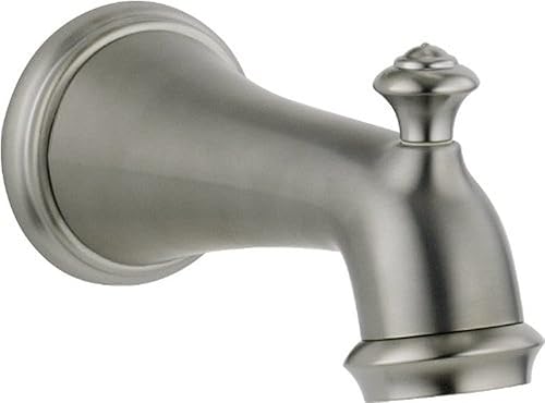 Vista 2 de Llave Delta 6-1/2 pulgadas de una palanca para presionar, con desviador para bacha, RP34357RB Bronce veneciano