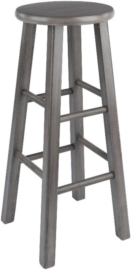 Winsome Ivy Square Leg Counter Stool, Classic Backless Bar Chairs for Kitchen & Dining Room Seating, Timeless Essential Furniture for Home, Dorm, Apartments