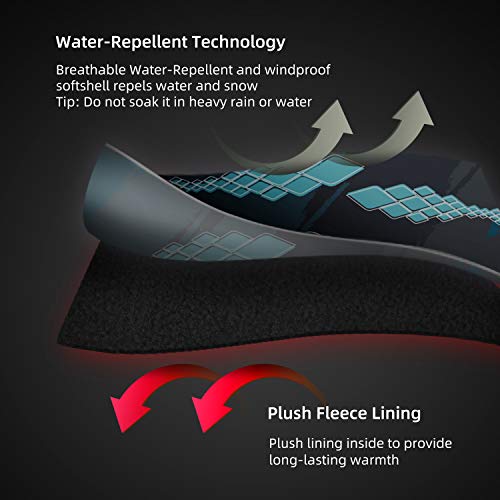 Runcl Fishing Gloves Winter Warm Raguel, Touchscreen Outdoor Fishing Gloves, Neoprene 3 Cut Fingers Cycling Gloves, Convertible Windproof For Men Women Ice Fishing Photography Kayaking（Blue，L/Xl） #TOP4