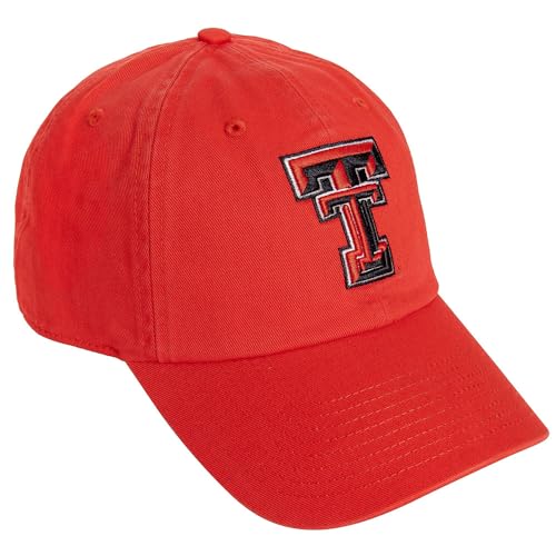 Desert Cactus Texas Tech University Baseball Hat TTU Red Raiders Brimmed Embroidered Hats Cap Adjustable Cloth Strap Adult (Style A1)