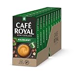 Café Royal Hazelnut Flavoured Coffee - Nespresso(R) Compatible Coffee Capsules Nutty Light Roast 100% Arabica Rainforest Alliance 100 Capsules